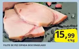 Supermercados MAS Filete de pez espada descongelado oferta