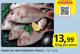 Supermercados MAS Pargo del Mediterráneo fresco oferta