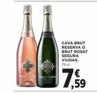 Hipercor Cava Brut Reserva O Brut Rosat Segura Viudas oferta