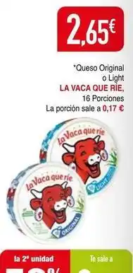 Masymas La vaca que ríe - queso original o light oferta