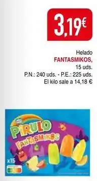 Masymas Pirulo - helado oferta