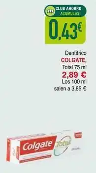 Masymas Colgate - dentífrico oferta