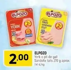 Coviran Elpozo - york o pit de gall sandvitx talls oferta