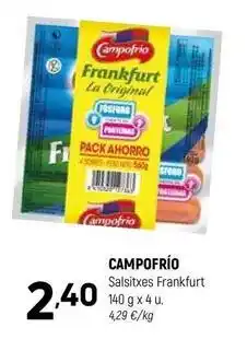 Coviran Campofrío - salsitxes frankfurt oferta