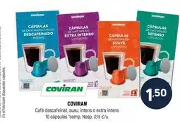 Coviran Coviran - cafe descafeinat, suau, intens o extra intens 10 capsules comp oferta