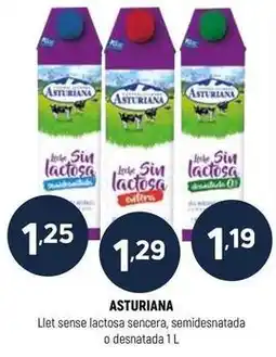 Coviran La asturiana - llet sense lactosa sencera, semidesnatada o desnatada oferta