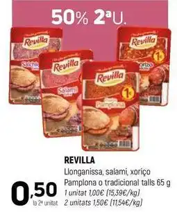 Coviran Revilla - llonganissa, salami, xorico o tradicional talls oferta