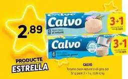 Coviran Calvo - tonyina clara natural o oli gira-sol oferta