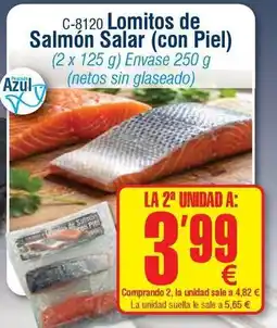 Abordo Lomitos de salmon oferta