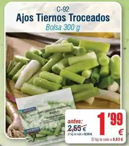 Abordo Ajos tiernos troceados oferta