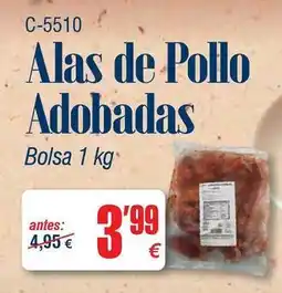 Abordo Alas de pollo adobadas oferta