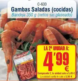 Abordo Gambas saladas (cocidas) oferta