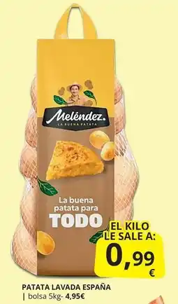 Supermercados MAS España - patata lavada oferta