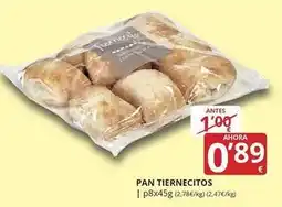 Supermercados MAS Pan tiernecitos oferta