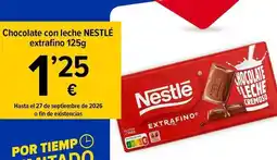 Cash Fresh Nestlé - chocolate con leche extrafino oferta
