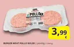 Supermercados MAS Roler - burger meat pollo oferta