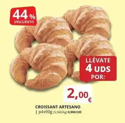 Supermercados MAS Croissant artesano oferta