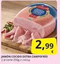 Supermercados MAS Campofrío - jamon cocido extra oferta