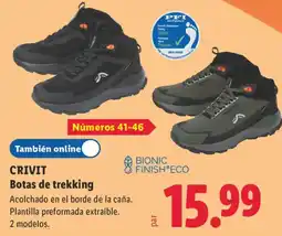 Lidl Crivit botas de trekking oferta