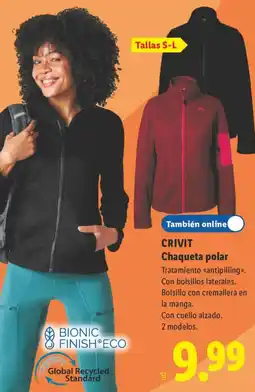 Lidl Crivit chaqueta polar oferta