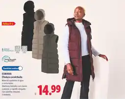 Lidl Esmara chaleco acolchado oferta