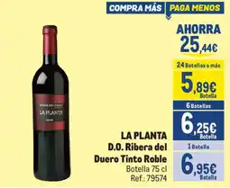 Makro La Planta D.O. Ribera del Duero Tinto Roble oferta