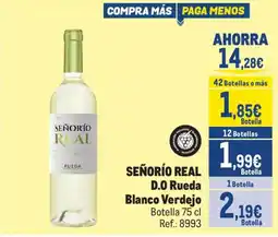 Makro Señorio Real D.O Rueda Blanco Verdejo oferta