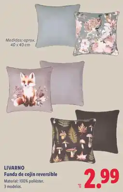 Lidl Livarno funda de cojín reversible oferta