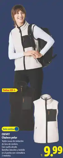 Lidl Crivit chaleco polar oferta