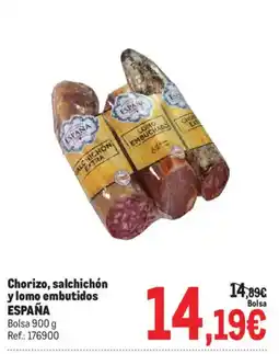 Makro España chorizo salchichón y lomo embutidos oferta