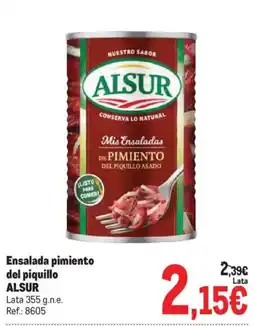 Makro Alsur ensalada pimiento del piquillo oferta