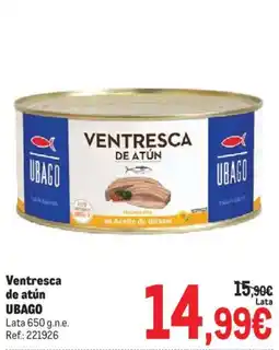 Makro Ubago ventresca de atún oferta