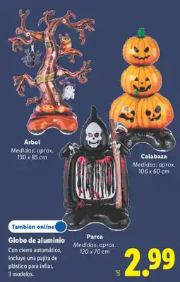 Lidl Globo de aluminio oferta