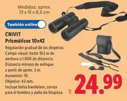 Lidl Crivit prismáticos 10x42 oferta