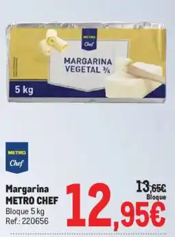 Makro Metro Chef margarina vegetal 3/4 oferta