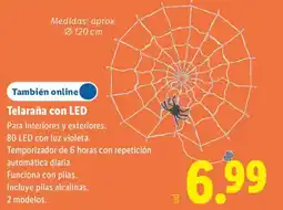 Lidl Telaraña con LED oferta