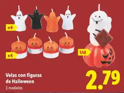 Lidl Velas con figuras de Halloween oferta