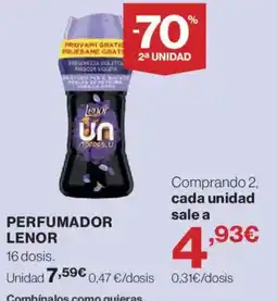 Hipercor Lenor perfumador oferta