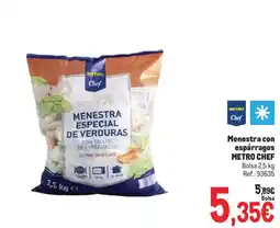 Makro Metro Chef menestra especial de verduras con tallos de espárragos oferta