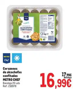 Makro Metro Chef corazones de alcachofas confitadas oferta