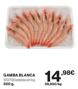 Hipercor Gamba blanca oferta