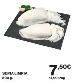 Hipercor Sepia limpia oferta