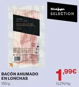 Hipercor El Corte Inglés selection bacón ahumado en lonchas oferta
