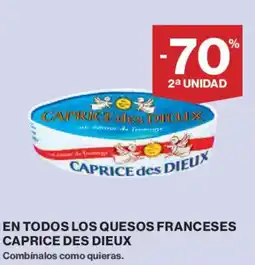 Hipercor Caprice Des En todos los quesos franceses oferta