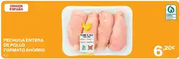 Hipercor Pechuga entera de pollo oferta