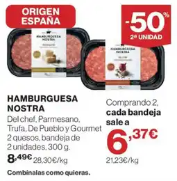 Hipercor Hamburguesa nostra oferta