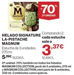 Hipercor magnum helado signature la-pistache oferta