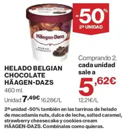 Hipercor Häagen-Dazs helado belgian chocolate oferta
