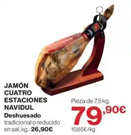 Hipercor Jamón Cuatro Estaciones Navidul oferta