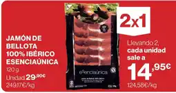 Hipercor esenciaúnica jamón de bellota 100% ibérico oferta